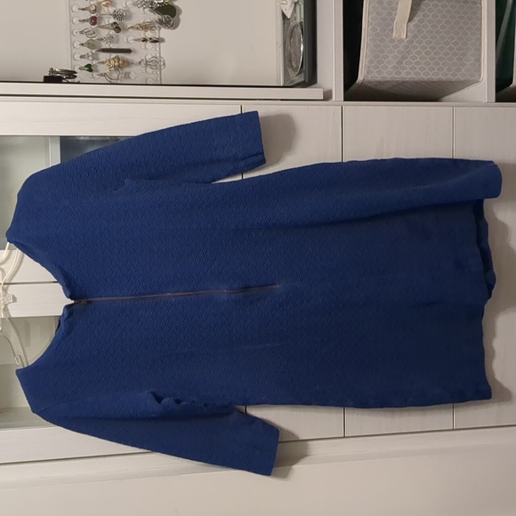 Ganni Anthropologie blue dress size medium - Picture 3 of 4